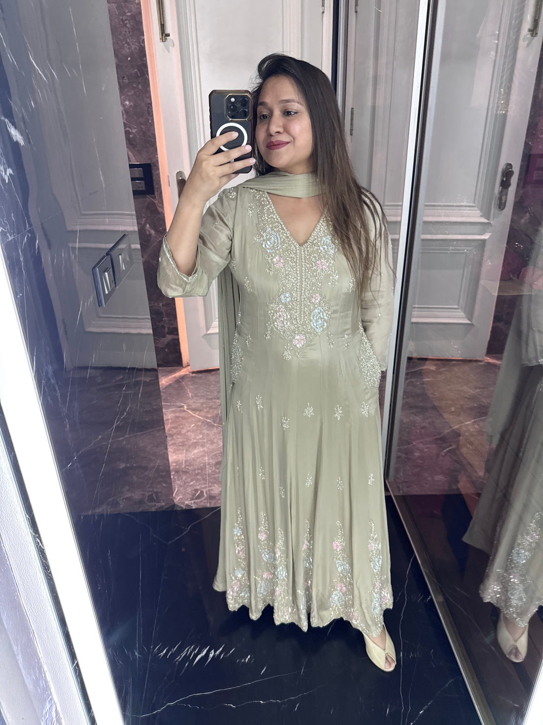 Zara Anarkali suit
