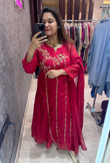 Kissa mul Chanderi suit