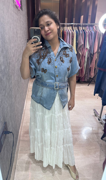 Merow skirt top set