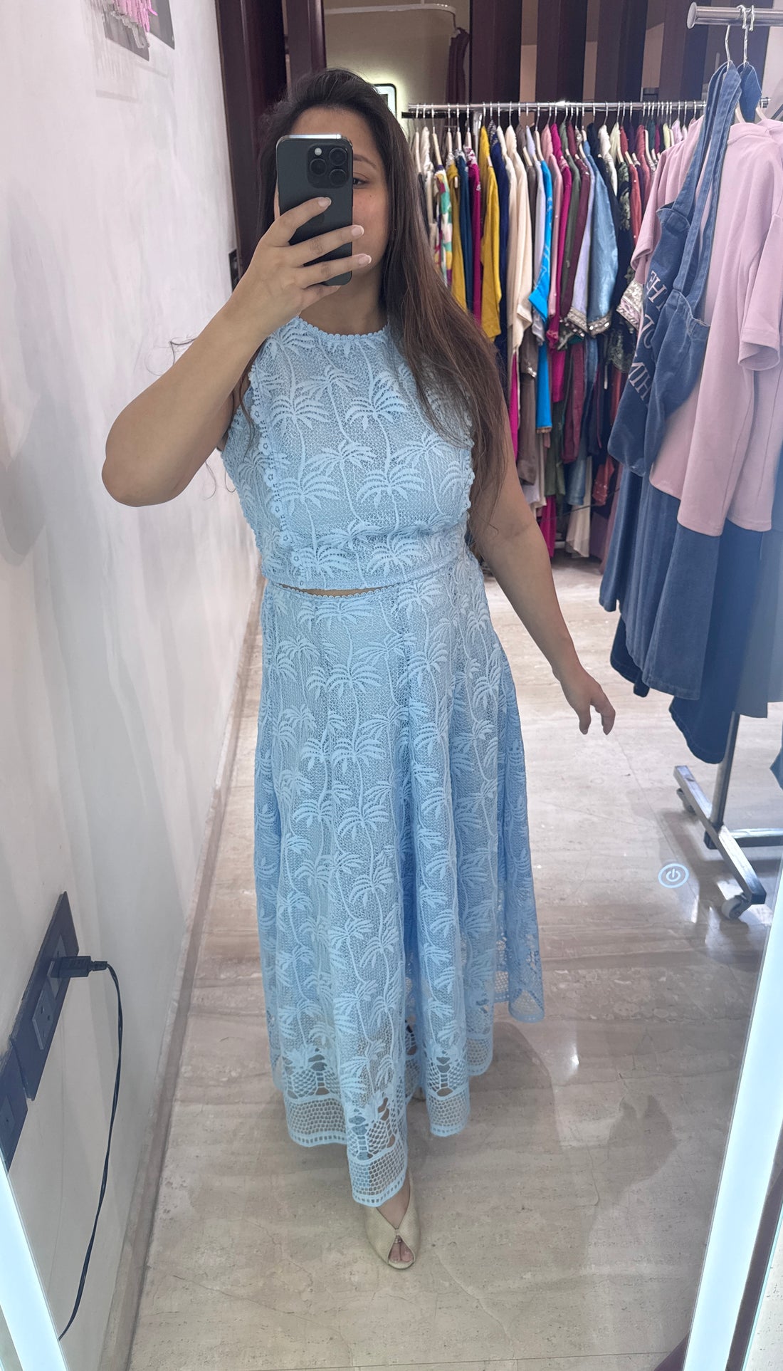 Ruba  skirt top coord set