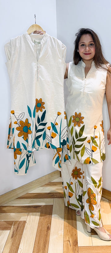 Cotton floral coord set