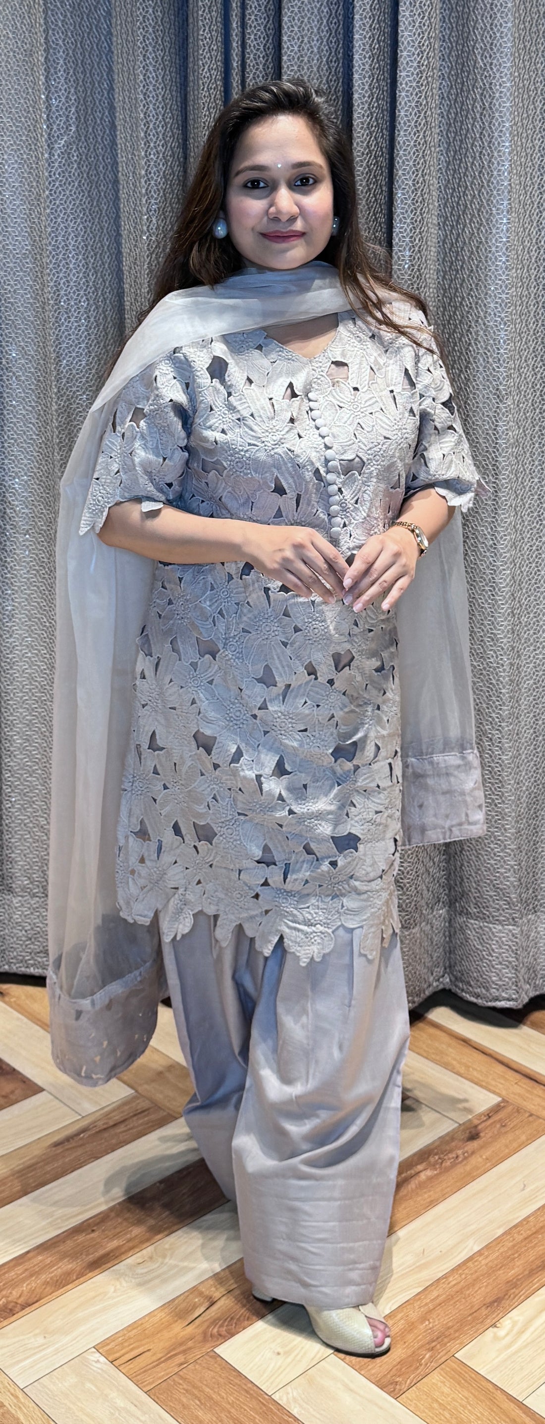 Crochet Farshi Salwar Suit