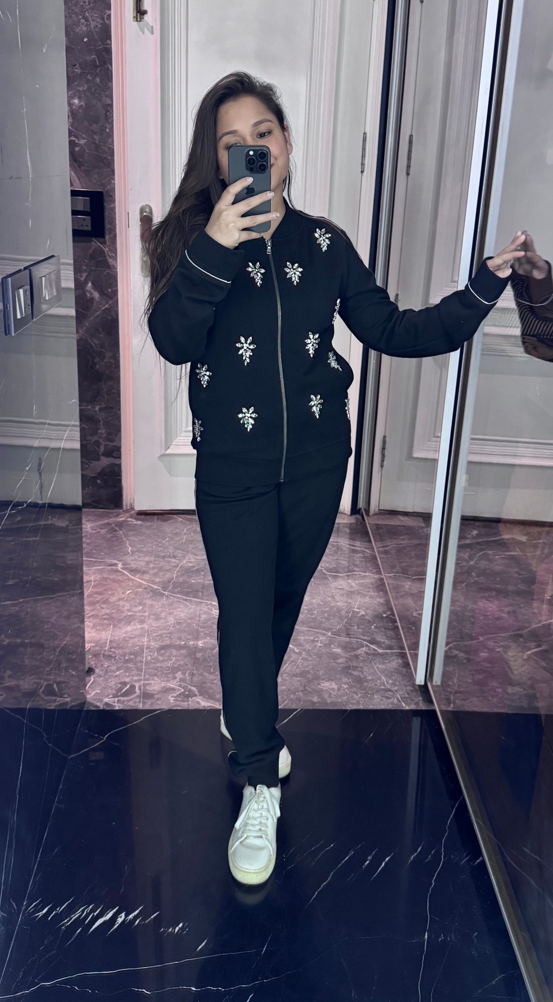 Embellished lounge  wear set