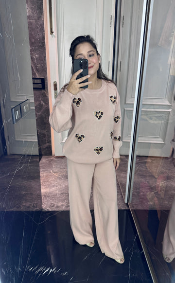 Winter heart coord set