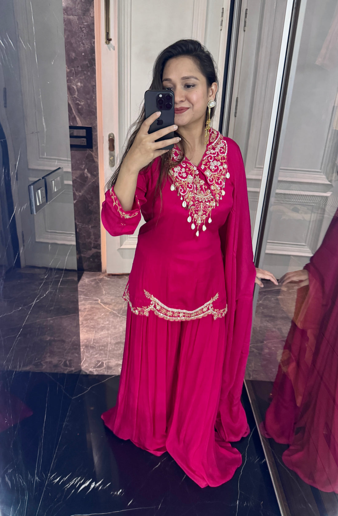 Shell sharara suit